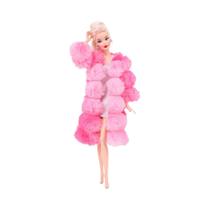 Jaqueta De Pelúcia Macia Multicolorida Para Boneca De 30cm, Roupa Quente De Inverno, Presente De