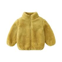Jaqueta De Pelúcia Para Meninos E Meninas, Outono Inverno, Cor Sólida, Casual, Solta, Manga Longa,