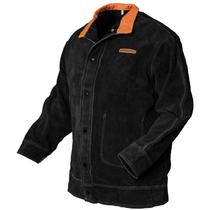 Jaqueta de soldagem YESWELDER Black Leather Heat Flame Resistant Jaqueta de soldagem YESWELDER Black Leather Heat Flame Resistant