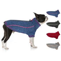 Jaqueta de suéter para cães cyeollo fleece reflexiva com anel D