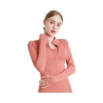 Jaqueta de Treino Feminina Slim Fit (S-3XL) - Manga Comprida para Yoga, Academia e Treino