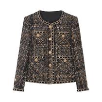 Jaqueta De Tweed Retrô Elegante: Versão Atualizada Da Moda Estilo Pequena Fragrância De Liu Shishi