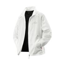 Jaqueta De Verão Masculina Com Proteção UV, Respirável, Com Bolsos Com Zíper, Casaco Para Trabalho