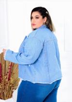 Jaqueta Destróid Overside Cristal Plus Size Jaqueta Destróid Overside Cristal Plus Size