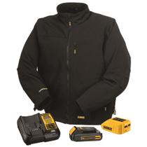 Jaqueta DEWALT Heated Soft Shell para homens preta, 3 x grande Jaqueta DEWALT Heated Soft Shell para homens preta, 3 x grande