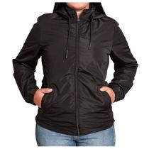 Jaqueta Dunialin Com Capuz Feminino - Preto