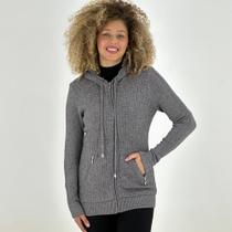 Jaqueta Dunialin de Lã com Capuz Feminina