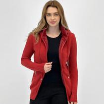 Jaqueta Dunialin de Lã com Capuz Feminina