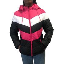 Jaqueta Dunialin Forro com Pelo Preta com Pink 2201 Jaqueta Dunialin Forro com Pelo Preta com Pink 2201