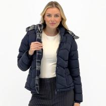 Jaqueta Dyordhana Nylon Xadrez com Capuz Feminina Jaqueta Dyordhana Nylon Xadrez com Capuz Feminina