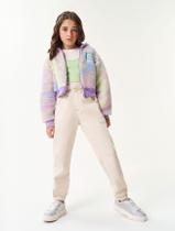 Jaqueta Em Pelo Tie Dye Lilás Catavento Jaqueta Em Pelo Tie Dye Lilás Catavento