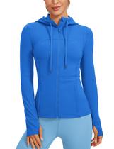 Jaqueta Esportiva CRZ YOGA Butterluxe com Zíper Completo Azul P Jaqueta Esportiva CRZ YOGA Butterluxe com Zíper Completo Azul P