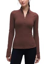 Jaqueta Esportiva CRZ YOGA Butterluxe com Zíper Completo Taupe G Jaqueta Esportiva CRZ YOGA Butterluxe com Zíper Completo Taupe G