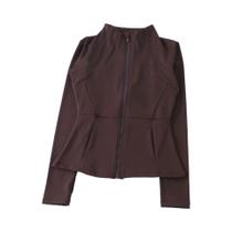 Jaqueta Esportiva Feminina De Manga Longa Para Yoga, Corta-Vento, Blusa De Treino, Roupa Ativa