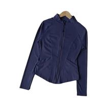 Jaqueta Esportiva Feminina Slim Fit De Secagem Rápida Com Gola Alta Para Yoga, Ciclismo, Corrida, Jaqueta Esportiva Feminina Slim Fit De Secagem Rápida Com Gola Alta Para Yoga, Ciclismo, Corrida,