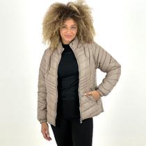 Jaqueta Facinelli Nylon Gola Alta com Zíper Feminina