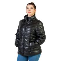 Jaqueta Facinelli Puffer Microfibra Feminina 620278 Preta