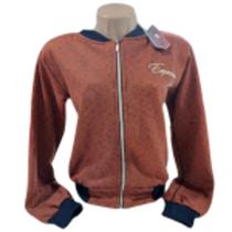 Jaqueta femenina Moletom peluciado