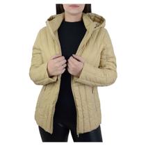 Jaqueta Feminina Alpelo Plumas Bege Camel - 402001