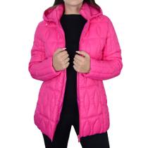 Jaqueta Feminina Alpelo Plumas Longa Hyper Pink - 40500149