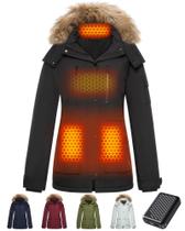 Jaqueta Feminina Aquecida com Grafeno - Bateria Recarregável - Ideal para Inverno, Motociclismo e Acampamento Jaqueta Feminina Aquecida com Grafeno - Bateria Recarregável - Ideal para Inverno, Motociclismo e Acampamento