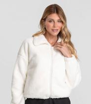 Jaqueta Feminina Bomber Carneirinho Dianna Off White