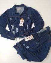 Jaqueta Feminina Bomber Jeans Tamanho M