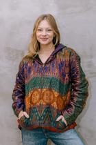 Jaqueta Feminina com Bolsos Touca e Manga Longa Estampada 05