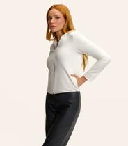 Jaqueta Feminina Com Capuz Molecotton Endless Bege