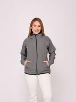 Jaqueta Feminina Corta Vento 7957 Cinza