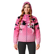 Jaqueta Feminina Corta Vento Estampada Ultra Leve Com Capuz Jaqueta Feminina Corta Vento Estampada Ultra Leve Com Capuz