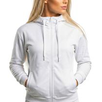 Jaqueta Feminina Corta Vento Flanelada com Zíper e Bolsos Fitness Casual para Frio Jaqueta Feminina Corta Vento Flanelada com Zíper e Bolsos Fitness Casual para Frio