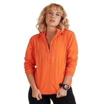 Jaqueta Feminina Corta Vento Ziper Capuz Lupo Windbreak