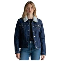 Jaqueta Feminina Country Jeans Com Pelinho Wrangler Ref:41893 Jaqueta Feminina Country Jeans Com Pelinho Wrangler Ref:41893