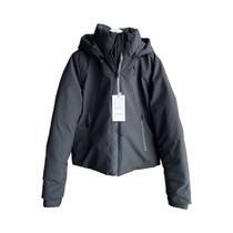 Jaqueta Feminina Curta Com Capuz, Acolchoada E Quente, Impermeável, Para Outono E Inverno, Parka