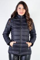 Jaqueta feminina curta de nylon forrada 80239