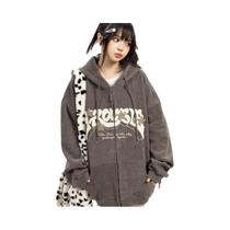 Jaqueta Feminina De Manga Comprida Com Bordado E Zíper, Estilo Harajuku Y2K, Para Outono. Jaqueta Feminina De Manga Comprida Com Bordado E Zíper, Estilo Harajuku Y2K, Para Outono.