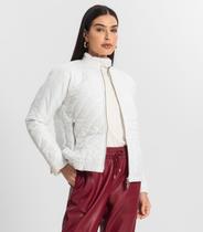 Jaqueta Feminina Em Microfibra Endless Branco Jaqueta Feminina Em Microfibra Endless Branco