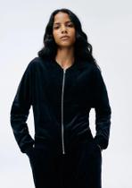 Jaqueta feminina em plush hering sport cor:pretotamanho:p Jaqueta feminina em plush hering sport cor:pretotamanho:p