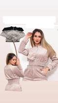 Jaqueta Feminina em Plush Sem Capuz FitWell