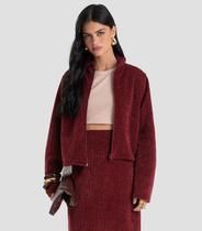 Jaqueta Feminina em Tricot Glow Shine Dianna Vermelho Jaqueta Feminina em Tricot Glow Shine Dianna Vermelho