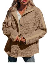 Jaqueta feminina EVALESS Puffer 2024, moderna, leve e quente