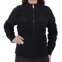 Jaqueta Feminina Facinelli By Mooncity Tricot Preta - 651277