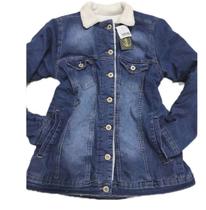 Jaqueta Feminina Jeans Com Lycra 100% Forrada Com Bolsos