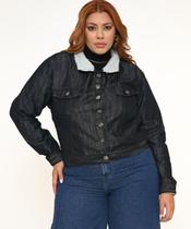 Jaqueta Feminina Jeans Plus com Bolsos Razon Jeans