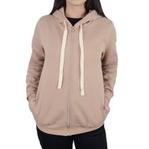Jaqueta Feminina Linha Leve Moletom Bege 8660 Jaqueta Feminina Linha Leve Moletom Bege 8660