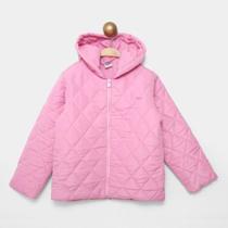 Jaqueta feminina matelassê Marlan pink fluor TAM 12 Jaqueta feminina matelassê Marlan pink fluor TAM 12