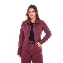 Jaqueta Feminina Moda JeansTendência Básica Cropped Casual Jaqueta Feminina Moda JeansTendência Básica Cropped Casual