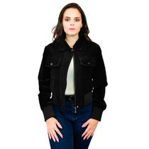 Jaqueta Feminina Nobuck Couro Casaco Forrada Premium KLIZZ Jaqueta Feminina Nobuck Couro Casaco Forrada Premium KLIZZ