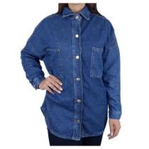 Jaqueta Feminina Ouzzare Jeans Oversized - ZZ8073